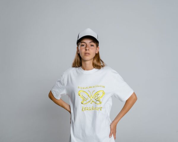 LokkHart Unisex T Shirt –  Still Give Me Butterflies Gold - Image 3