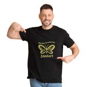 LokkHart Unisex T Shirt –  Still Give Me Butterflies Gold