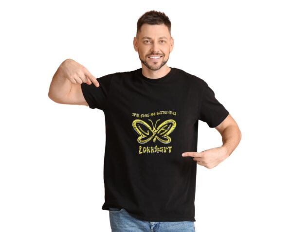 LokkHart Unisex T Shirt –  Still Give Me Butterflies Gold