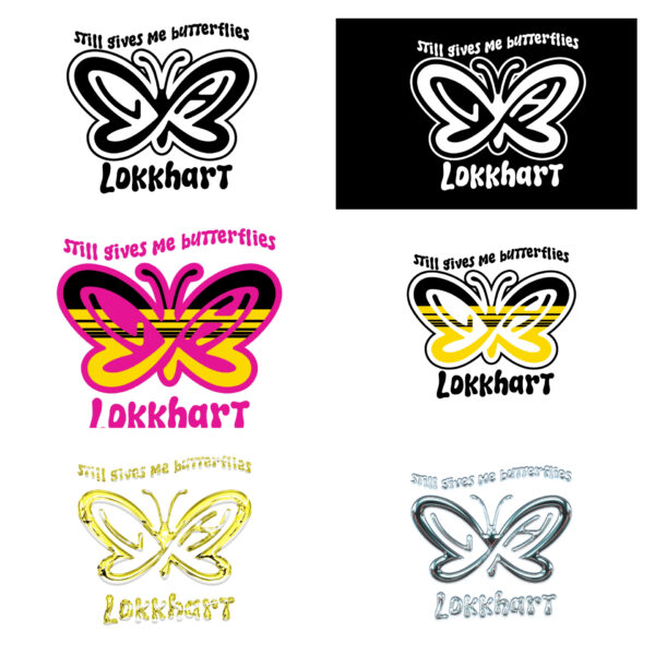 LokkHart Unisex T Shirt –  Still Give Me Butterflies Black - Image 2