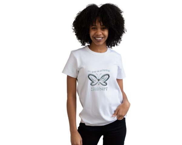 LokkHart Unisex T Shirt –  Still Give Me Butterflies Gray - Image 3