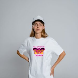 LokkHart Unisex T Shirt –  Still Give Me Butterflies Pink