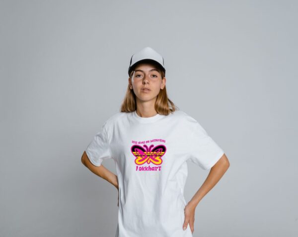 LokkHart Unisex T Shirt –  Still Give Me Butterflies Pink